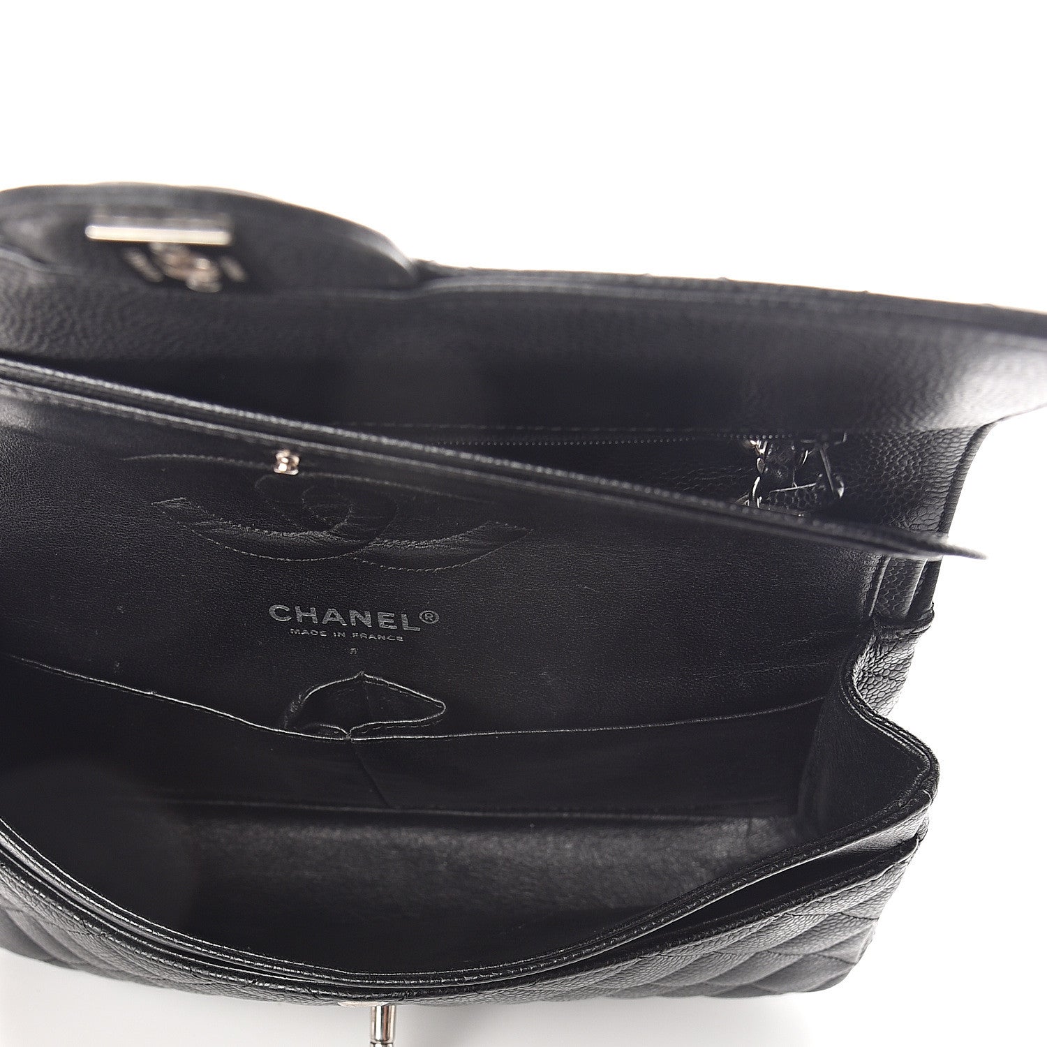 Chanel Caviar Quilted Medium Double Flap Black 4 of 8