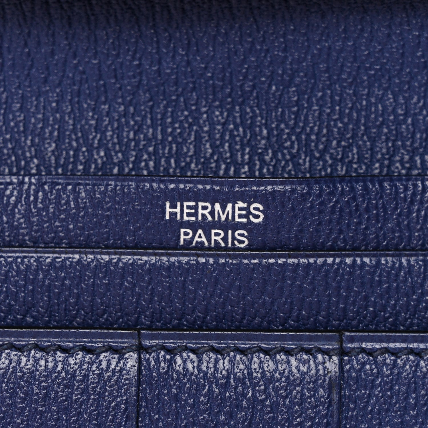 Hermes Shiny Porosus Crocodile 18K White Gold Diamond Bearn Wallet Bleu Ciel 7 of 11