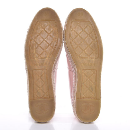 Chanel Patent CC Espadrilles 38 Pink 5 of 10
