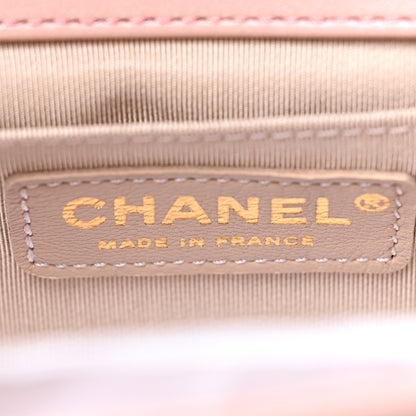 Chanel Patent Calfskin Quilted Medium Boy Flap Light Pink 5 of 11