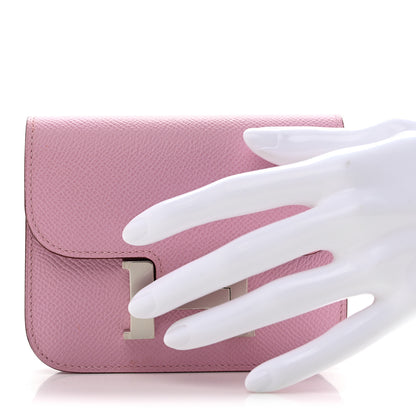 Hermes Epsom Constance Slim Wallet Mauve Sylvestre 2 of 9