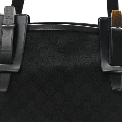 Gucci Canvas Monogram Tote Black 8 of 10