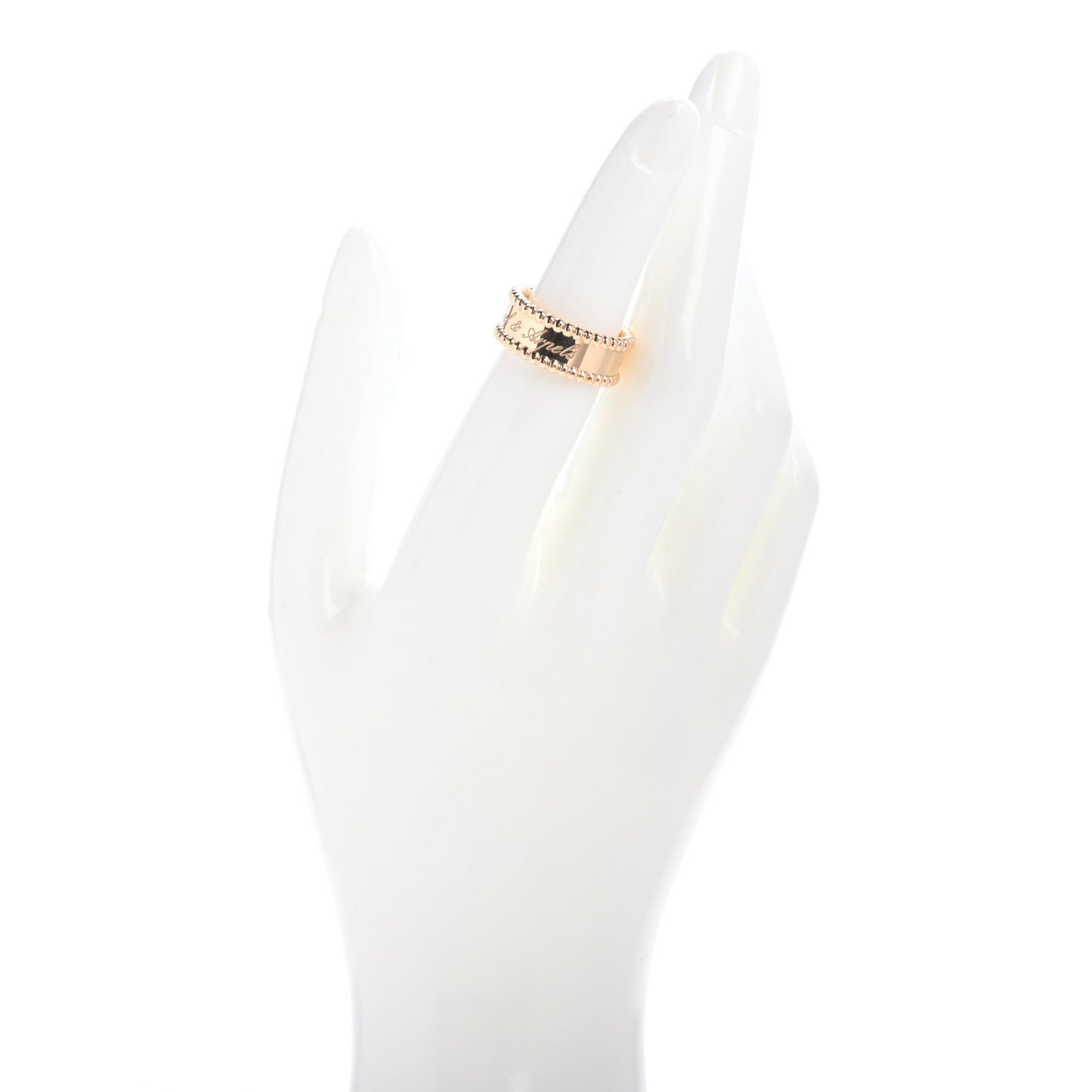 18K Yellow Gold Perlee Signature Ring 51 5.75