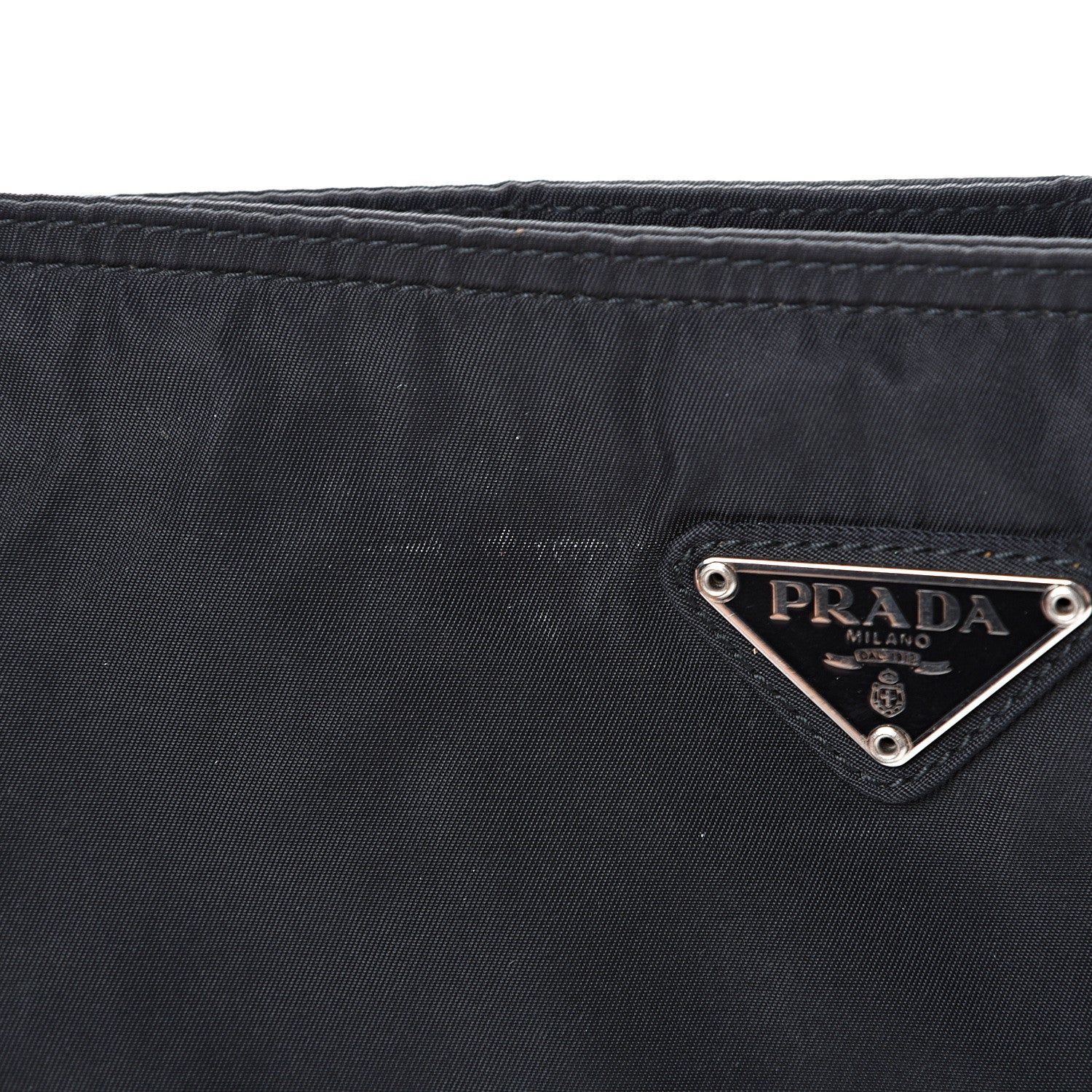 Prada Nylon Flat Messenger Bag Black 9 of 9