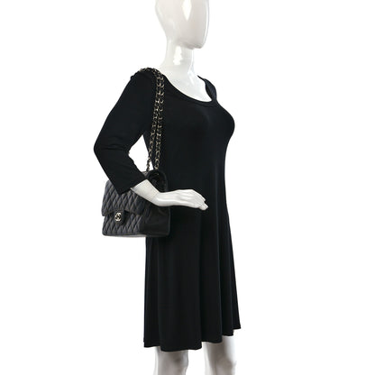 Chanel Caviar Quilted Jumbo Double Flap Black 2 of 10