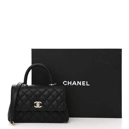Chanel Caviar Quilted Mini Coco Handle Flap Black 11 of 11