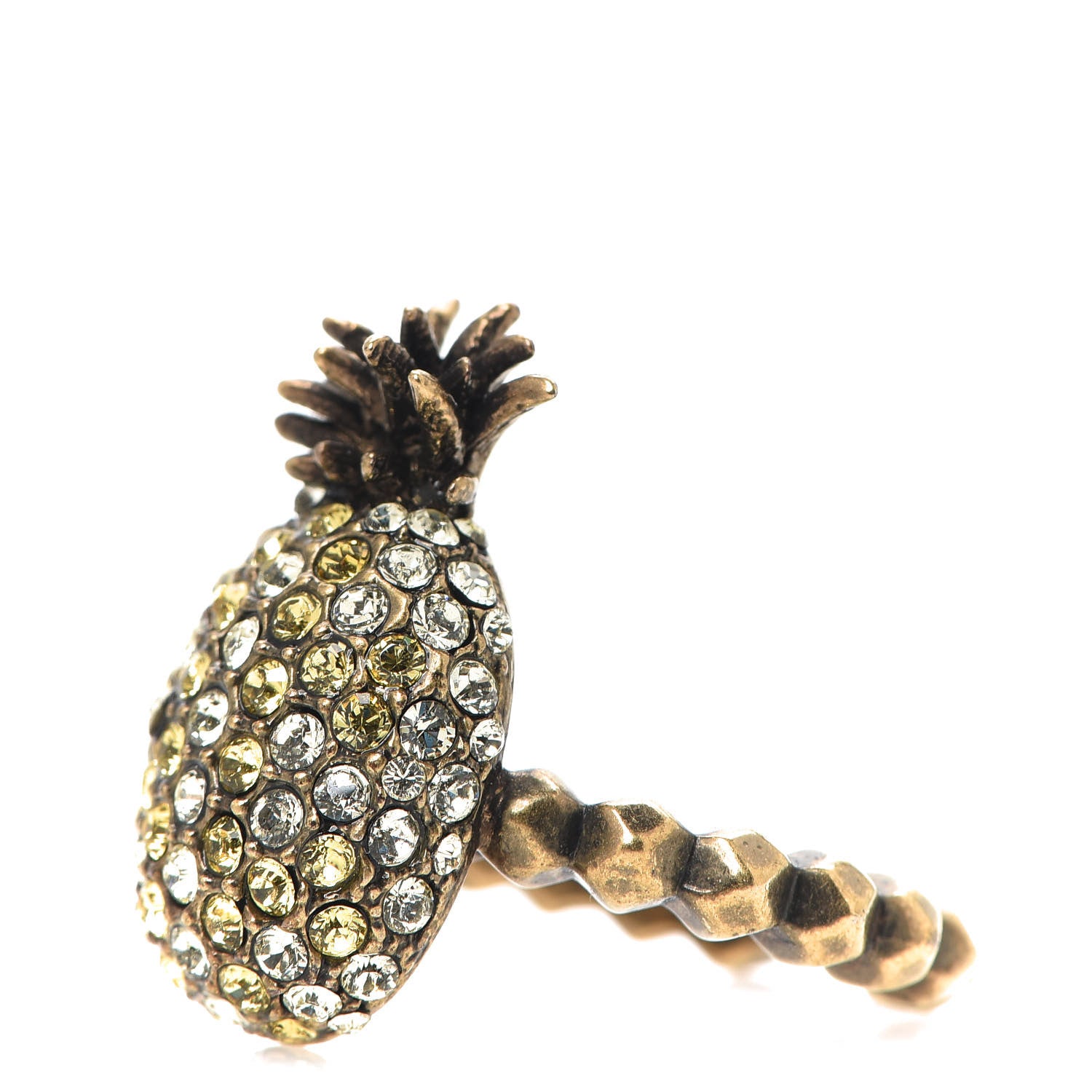 Gucci Crystal Pineapple Motif Ring M 2 of 6
