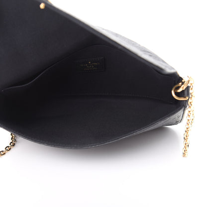 Louis Vuitton Empreinte Pochette Felicie Chain Wallet Black 5 of 11