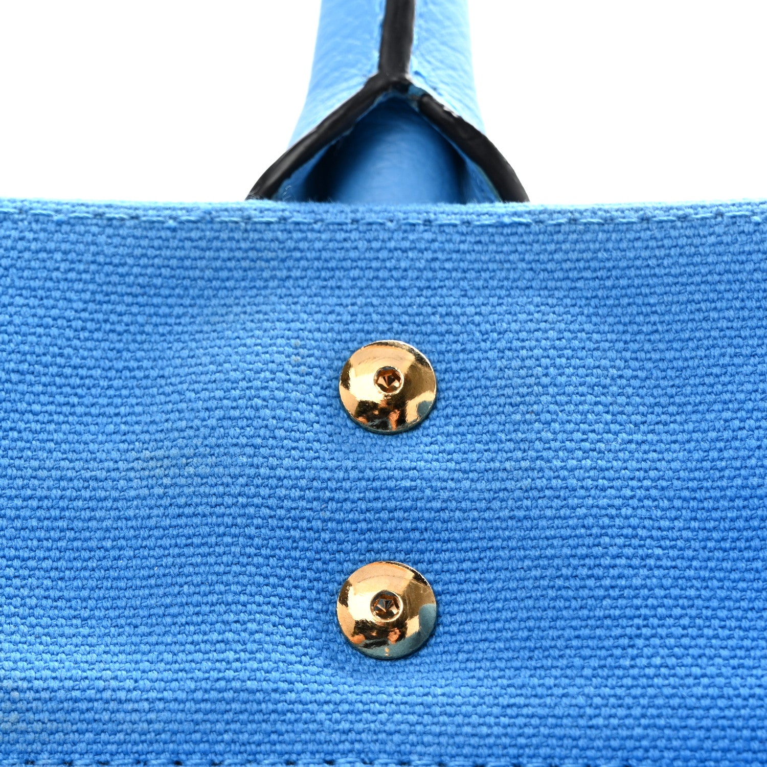 Versace Canvas Calfskin La Medusa Tote Bag Blue 13 of 13
