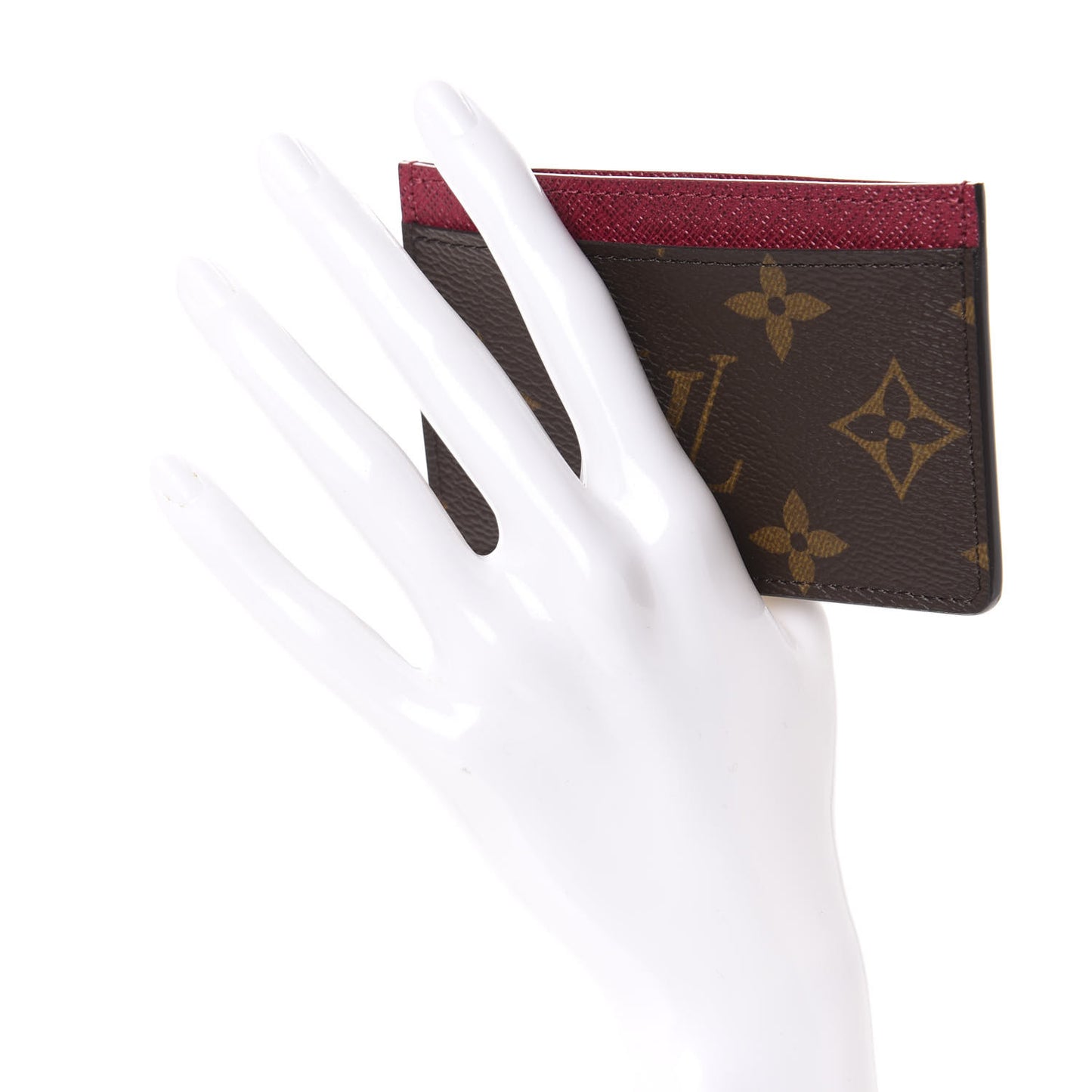 Monogram Card Holder Fuchsia