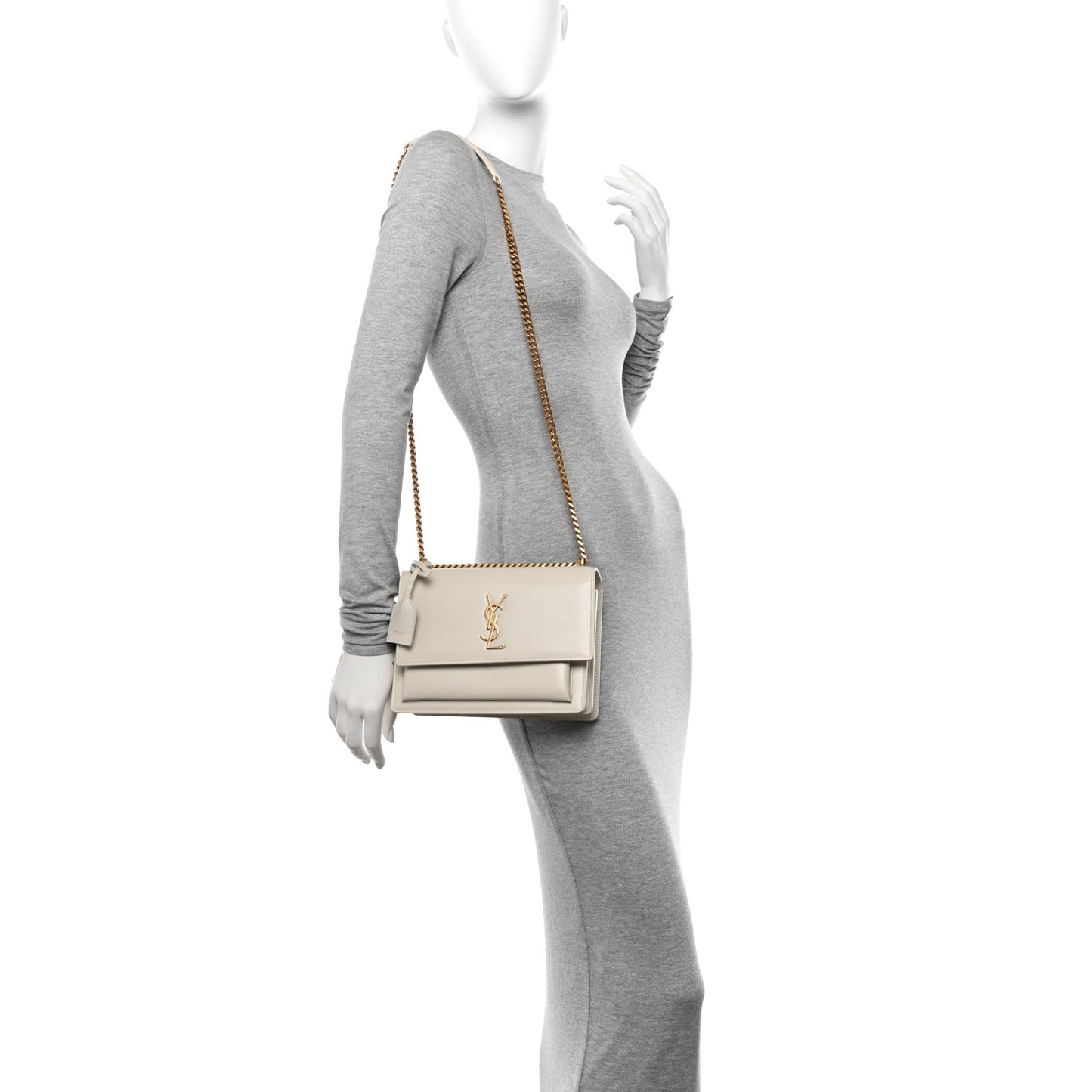 Calfskin Medium Monogram Sunset Crema Soft