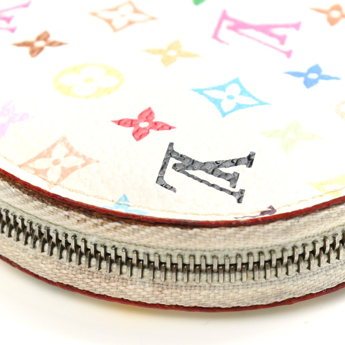Monogram Multicolor Coeur Heart Coin Purse White