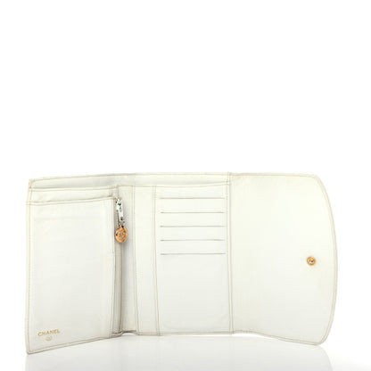 Chanel Caviar Timeless CC Wallet White 5 of 8