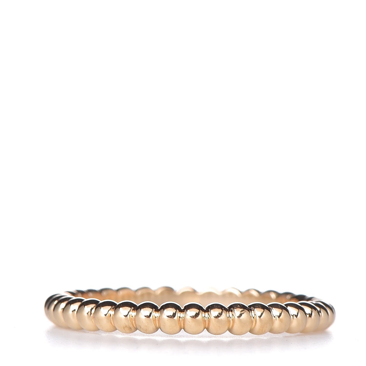 Van Cleef & Arpels 18K Yellow Gold Small Perlee Ring 50 5.25 3 of 4