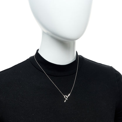 Tiffany Sterling Silver Paloma Picasso Heart and Arrow Pendant Necklace 2 of 6