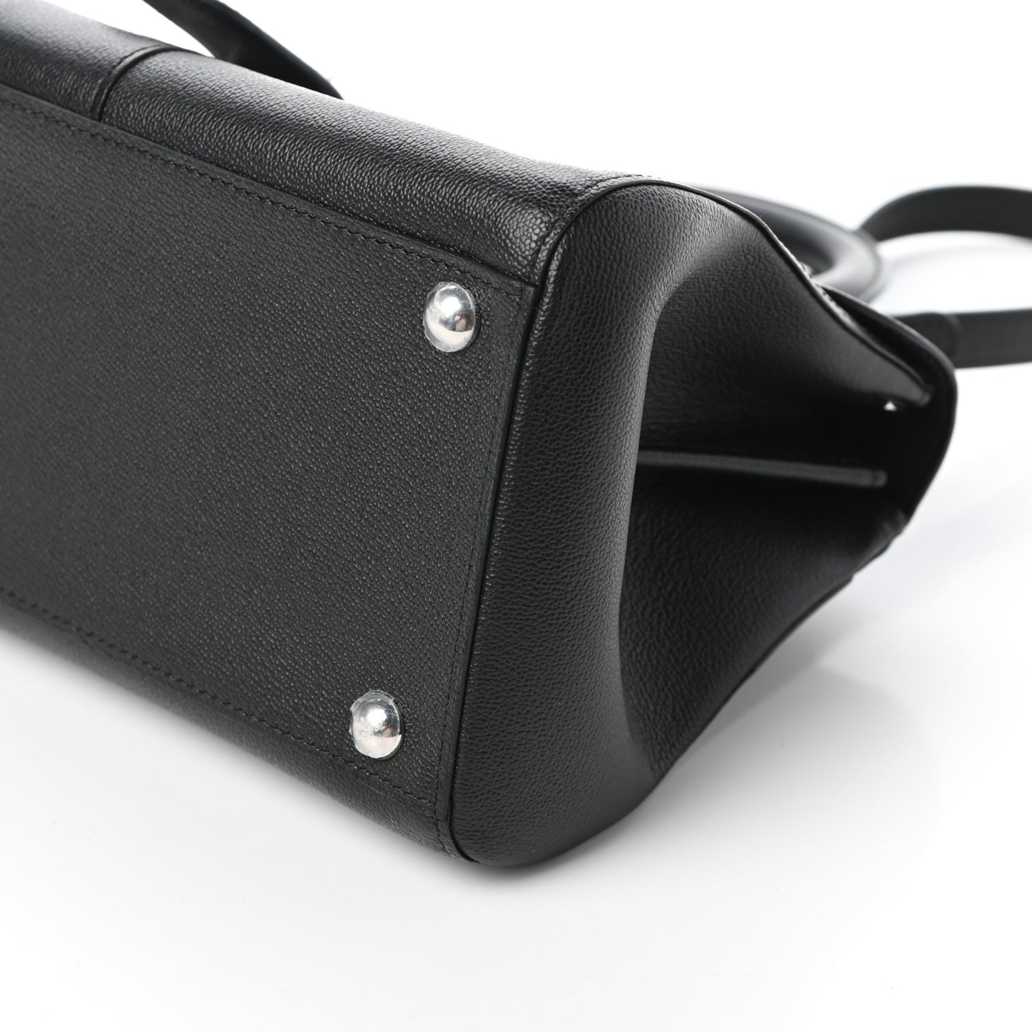 Calfskin Mini Brillant East West Satchel Black