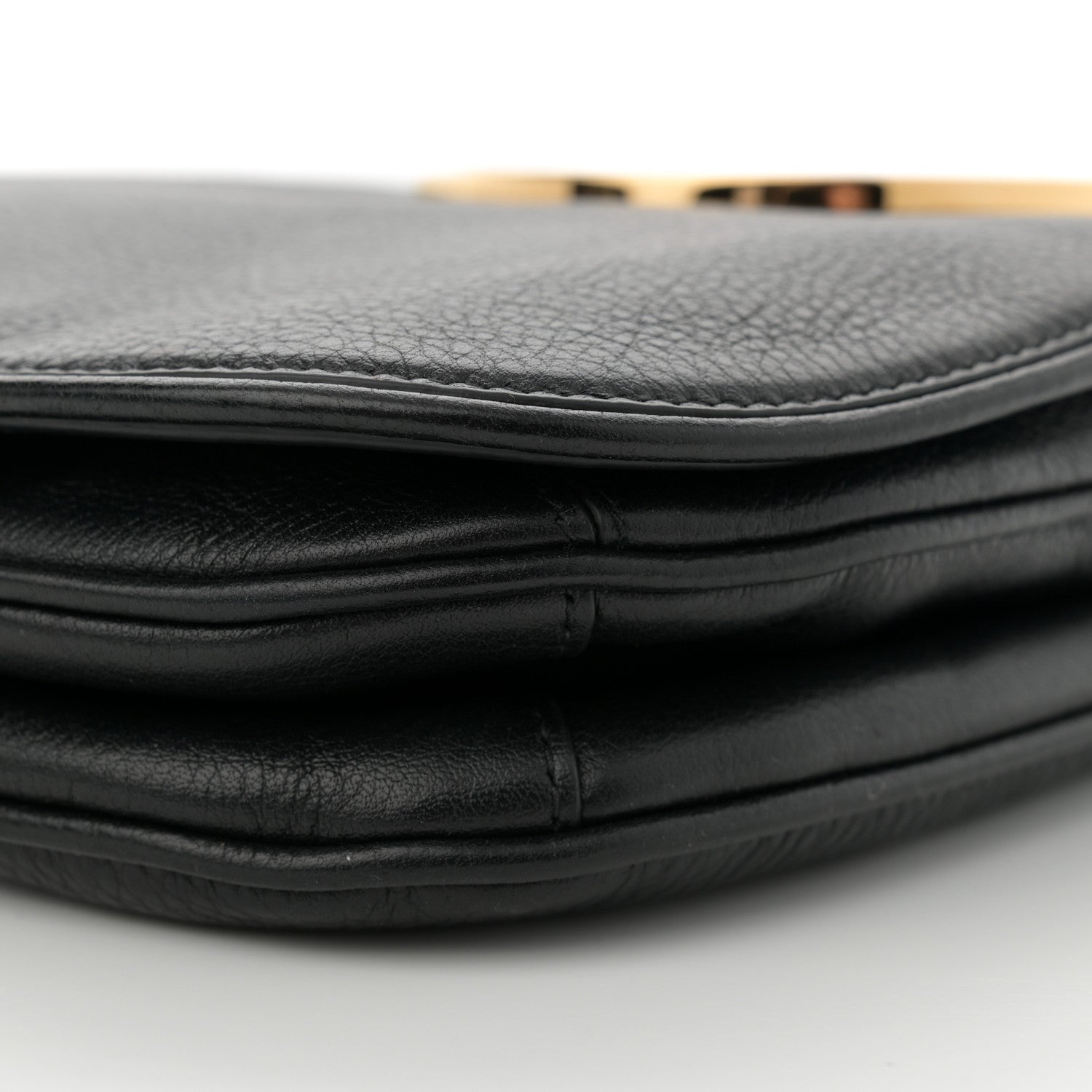 Gucci Roxy Calfskin Web Medium Blondie Top Handle Shoulder Flap Bag Black 10 of 13