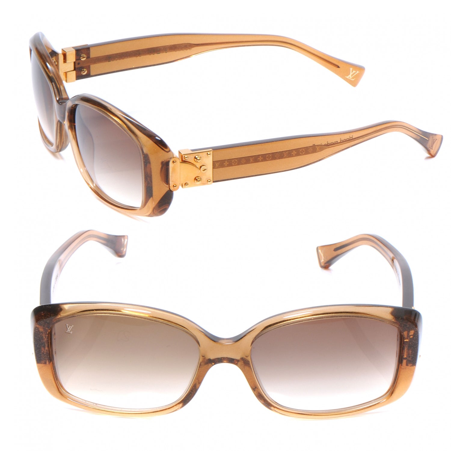 Louis Vuitton Soupcon GM Sunglasses Light Glitter Honey 1 of 5