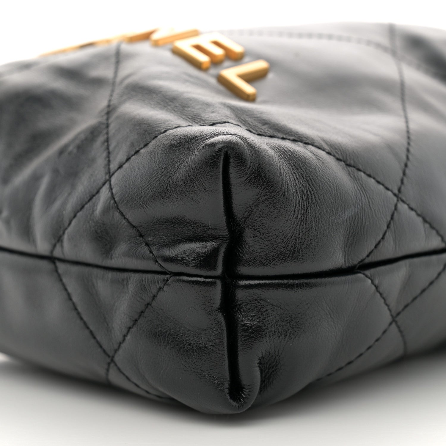 Chanel Shiny Calfskin Quilted Mini Chanel 22 Black 10 of 11
