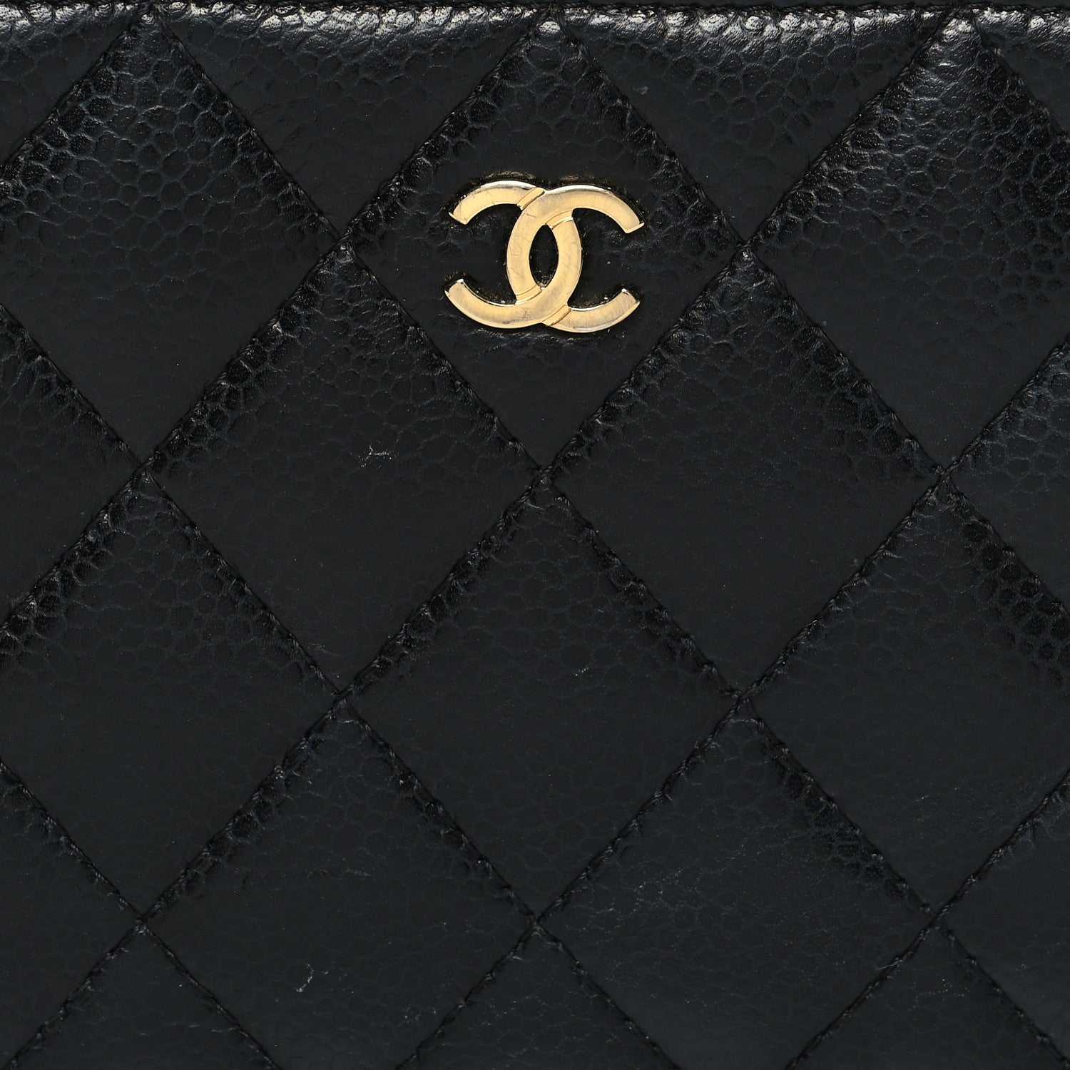 Chanel Caviar Quilted Large Gusset Zip Around Wallet Black 9 of 13