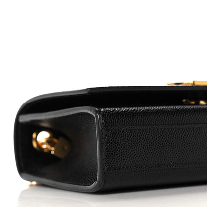 Saint Laurent Grain De Poudre Small Monogram Kate Satchel Black 8 of 9