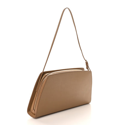 The Row Saddle Calfskin Dalia Baguette Shoulder Bag Warm Chestnut 3 of 9
