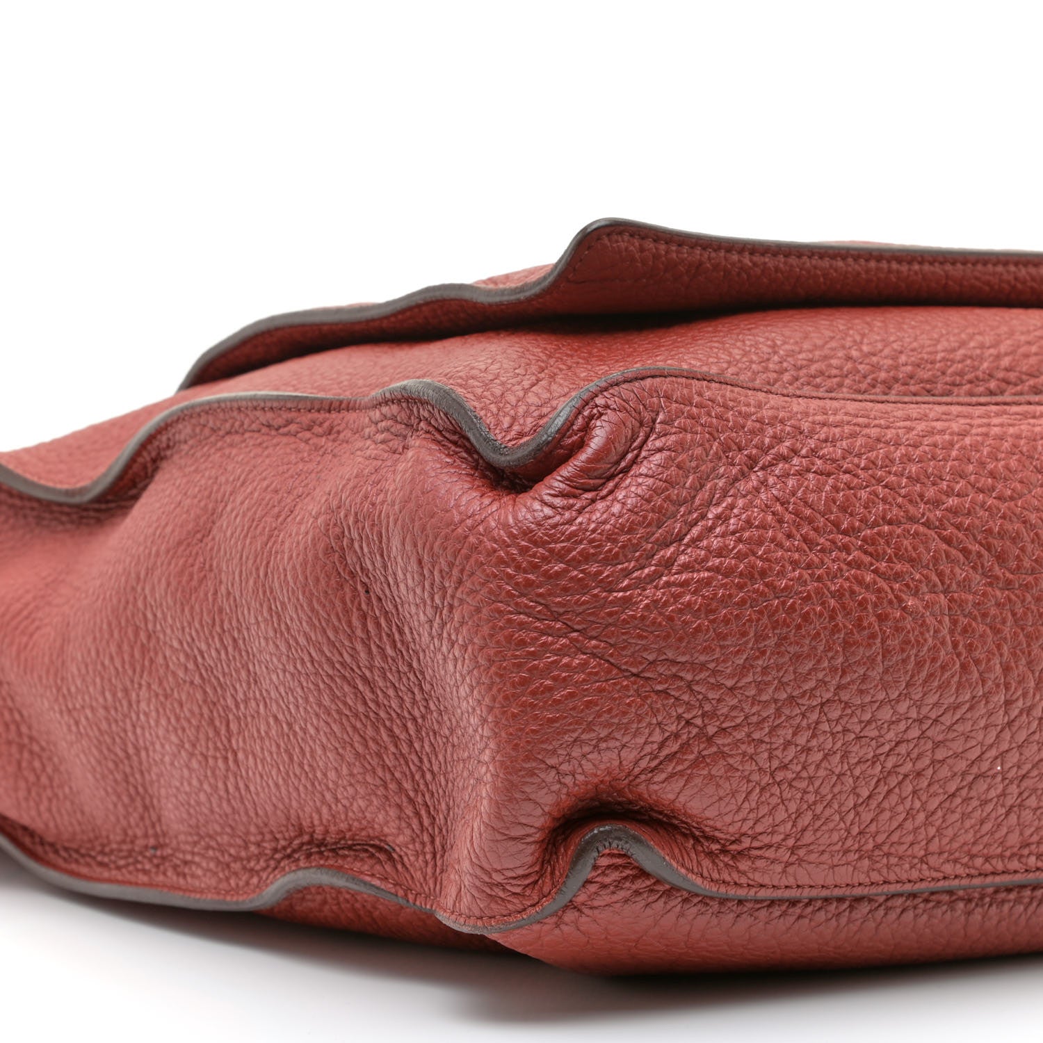 Hermes Taurillon Clemence Marwari GM Rouge Venetian 7 of 14