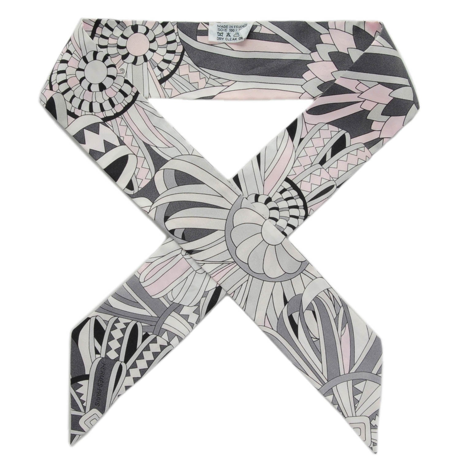 Hermes Silk Les Flots Du Cheval Twilly 1 of 6