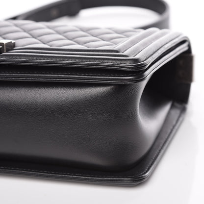 Chanel Calfskin Quilted Medium Boy Flap Black 11 of 11