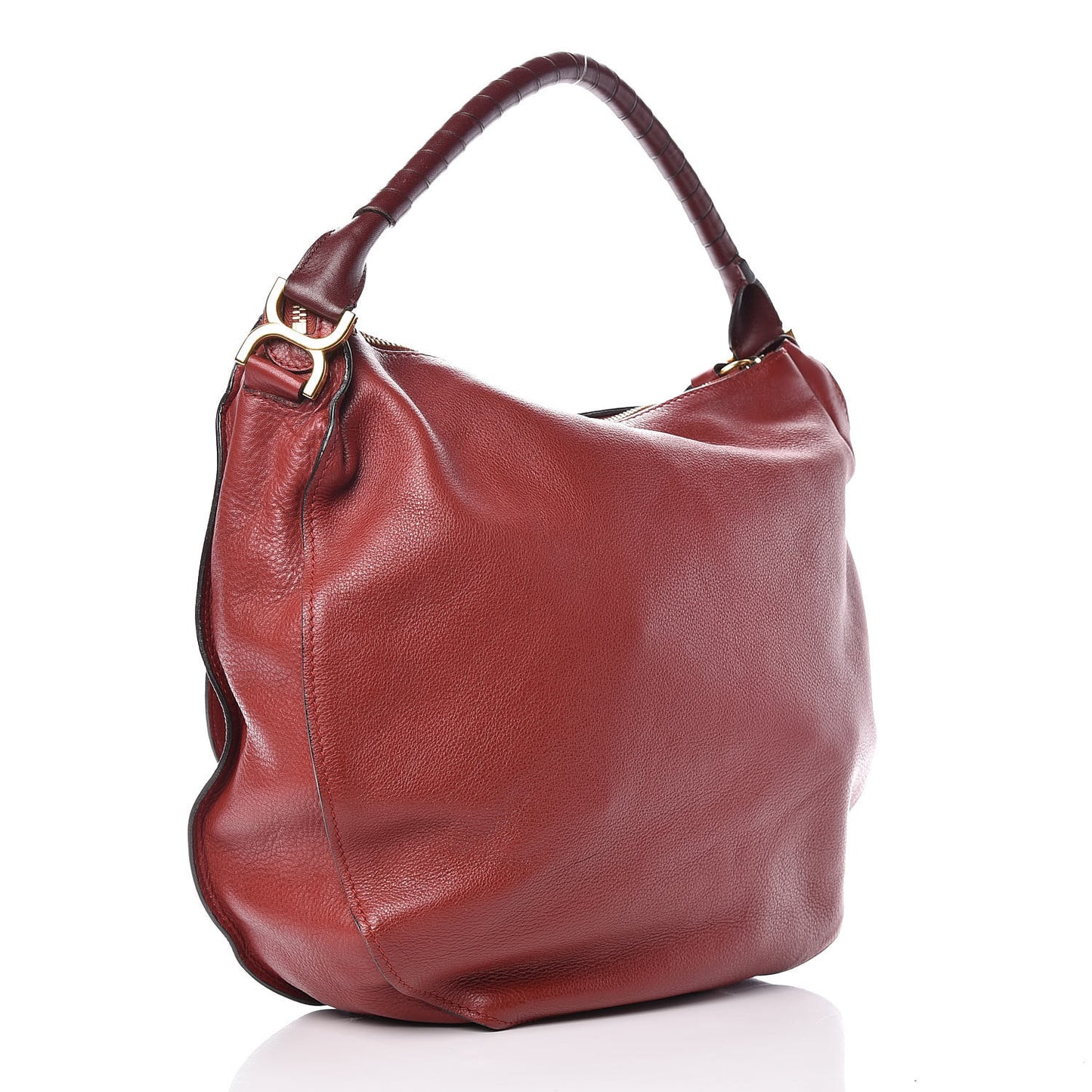 Calfskin Large Marcie Hobo Garnet
