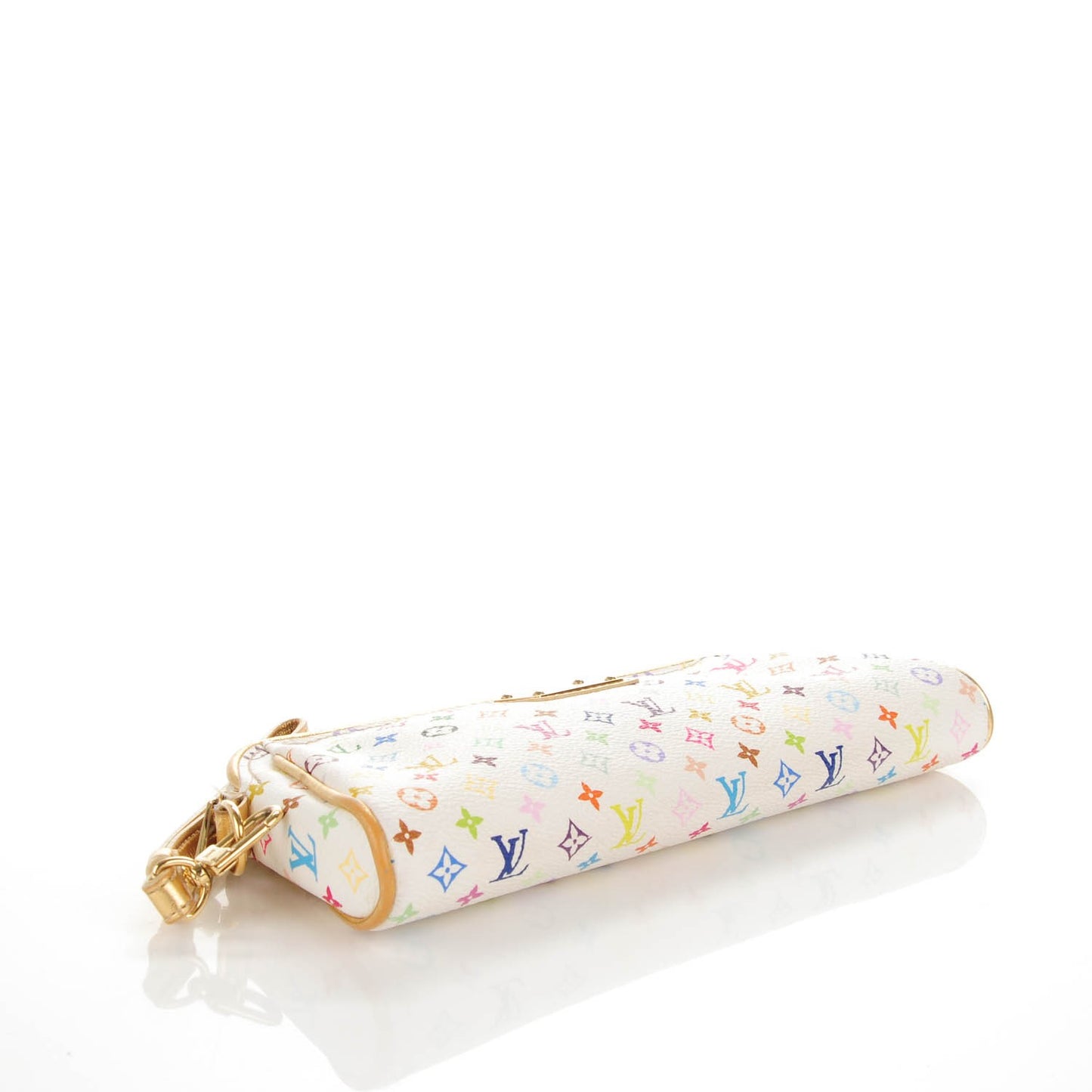 Monogram Multicolor Kate Clutch White