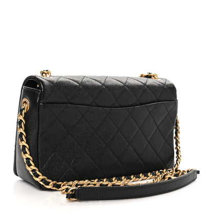 Chanel Caviar Quilted Medium Fashion Therapy Flap Bag Black 3 of 10