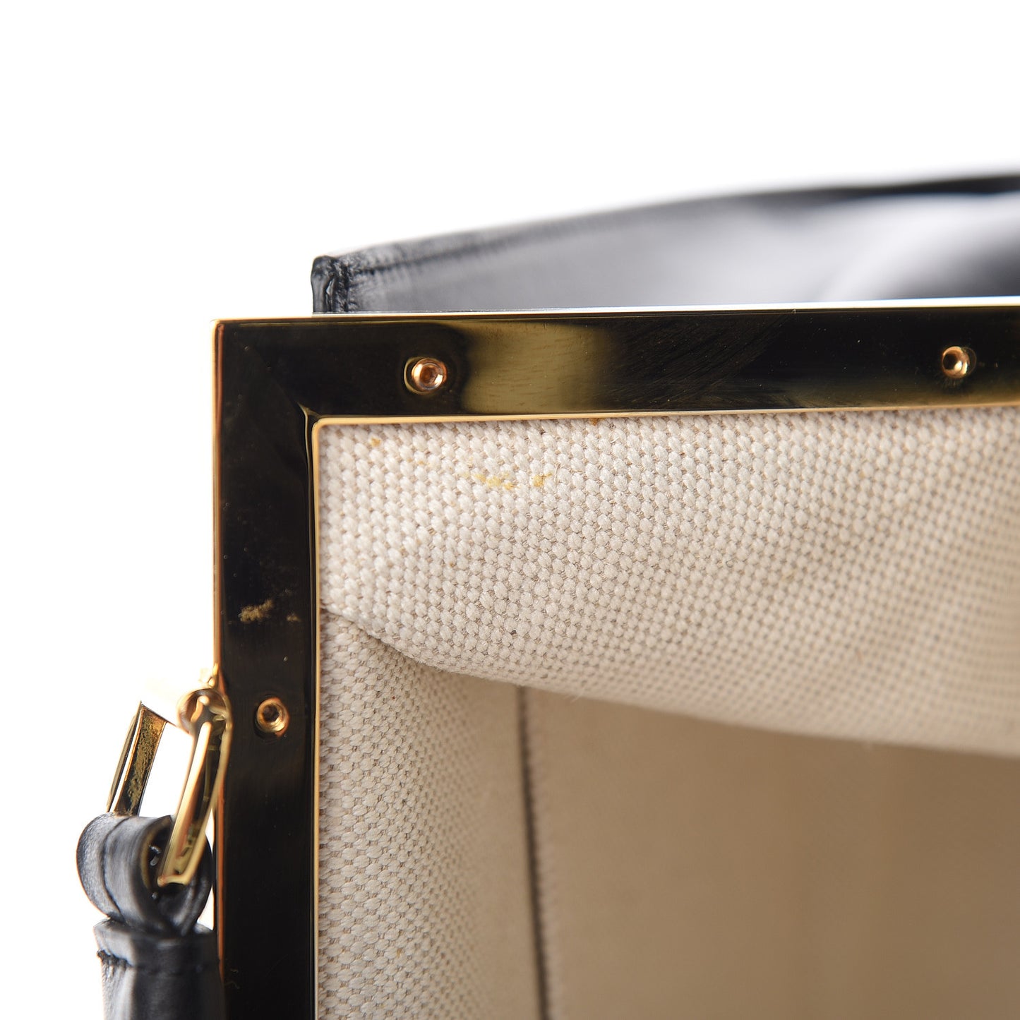 Vegetable Tanned Calfskin Elegant Top Handle Bag Black