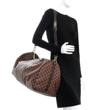 Louis Vuitton Damier Ebene Keepall Bandouliere 55 2 of 7