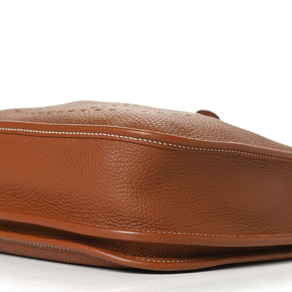 Hermes Taurillon Clemence Evelyne III PM Gold 9 of 9