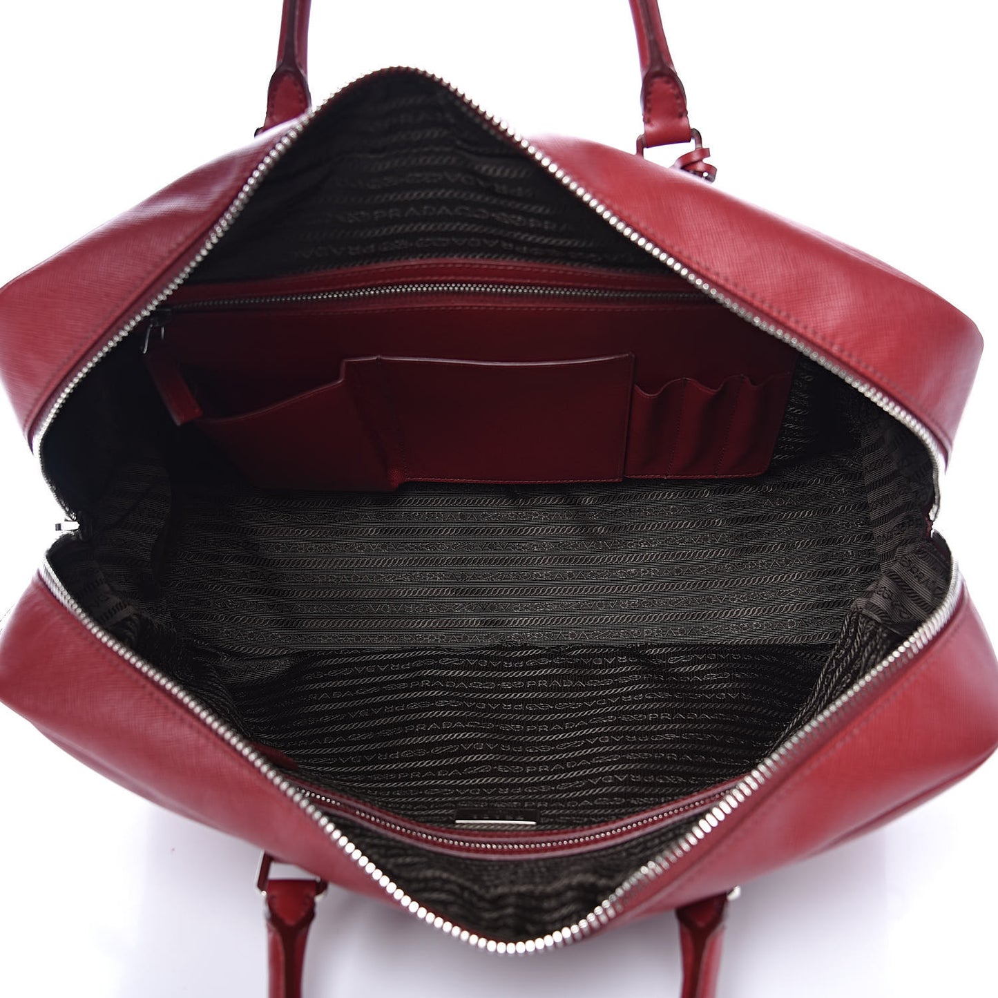 Saffiano Travel Briefcase Rubino
