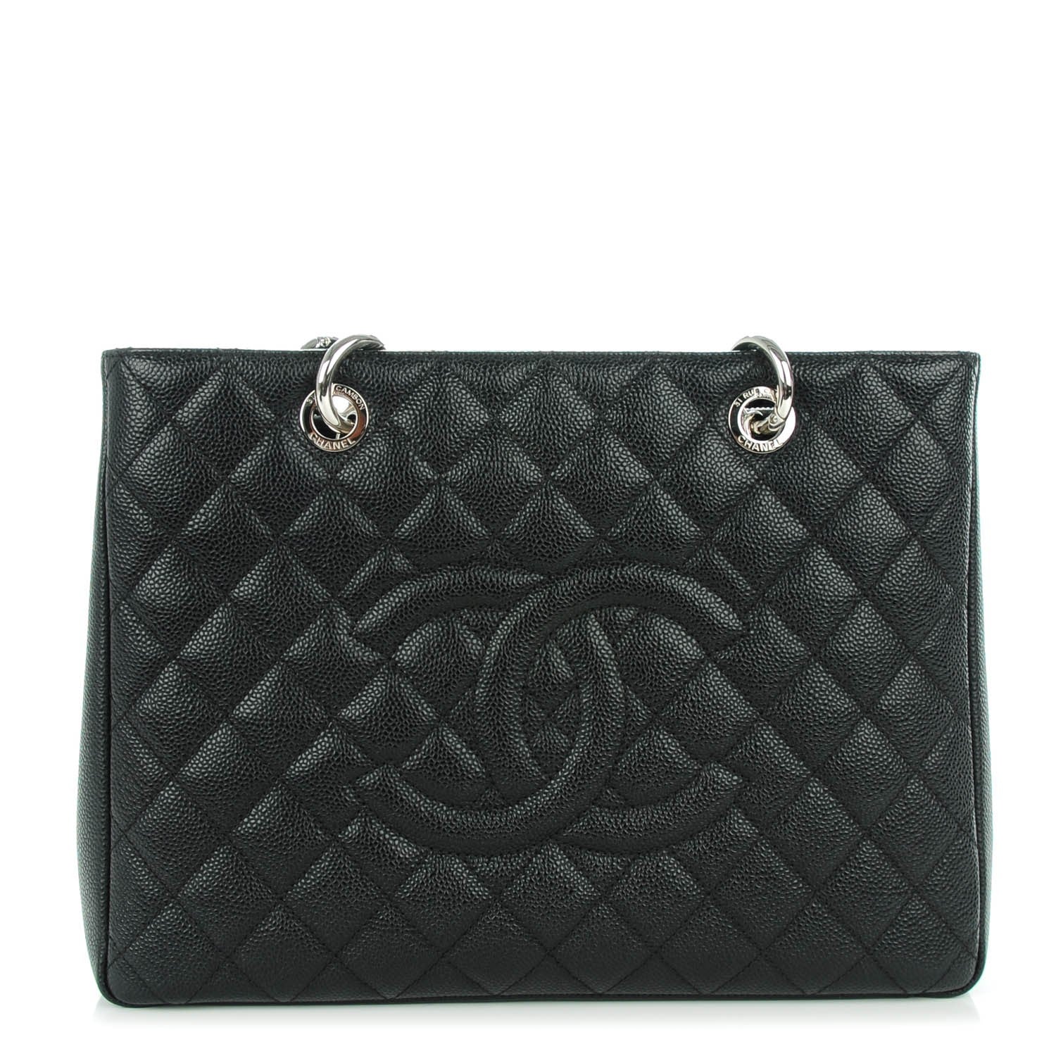 Chanel Caviar Quilted Grand Shopping Tote GST Black 1 of 7