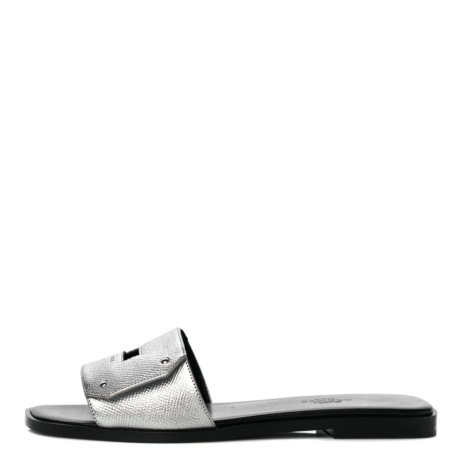 Hermes Epsom View Sandals 36 Argent 1 of 17