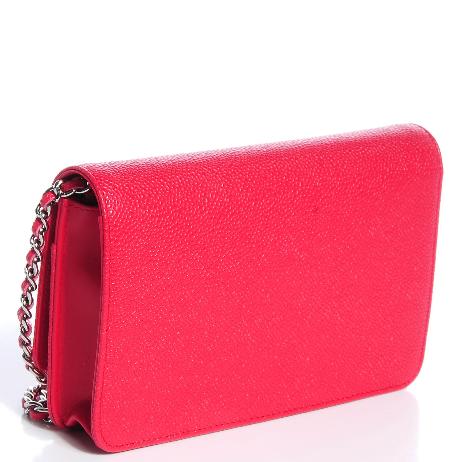 Chanel Caviar Timeless Wallet on Chain WOC Pink 3 of 8