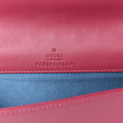 Gucci Velvet Matelasse Love Embroidered GG Marmont Mini Bag Light Raspberry Rose 8 of 11