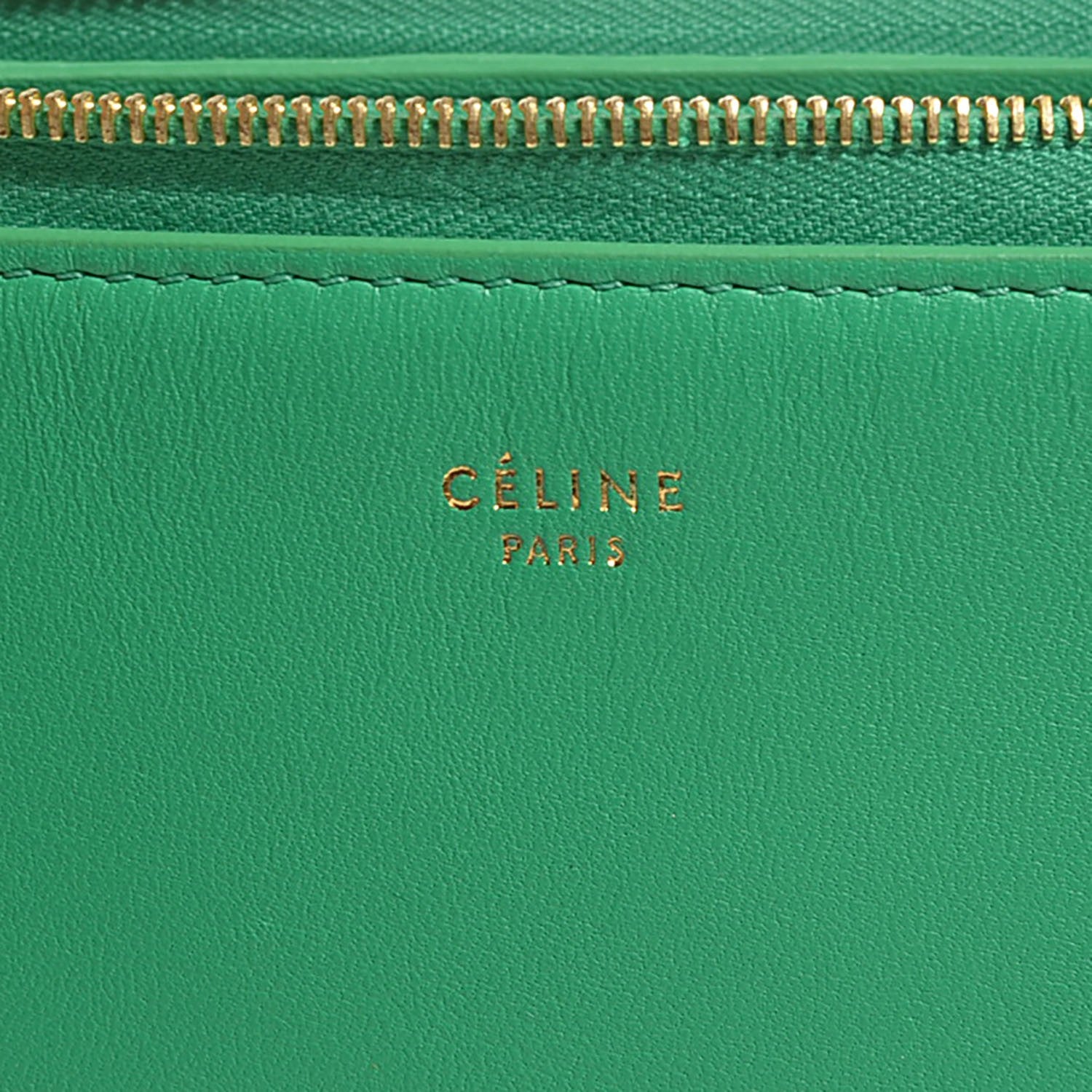 Celine Lambskin Bi-Color Solo Clutch Pouch Palm 9 of 9