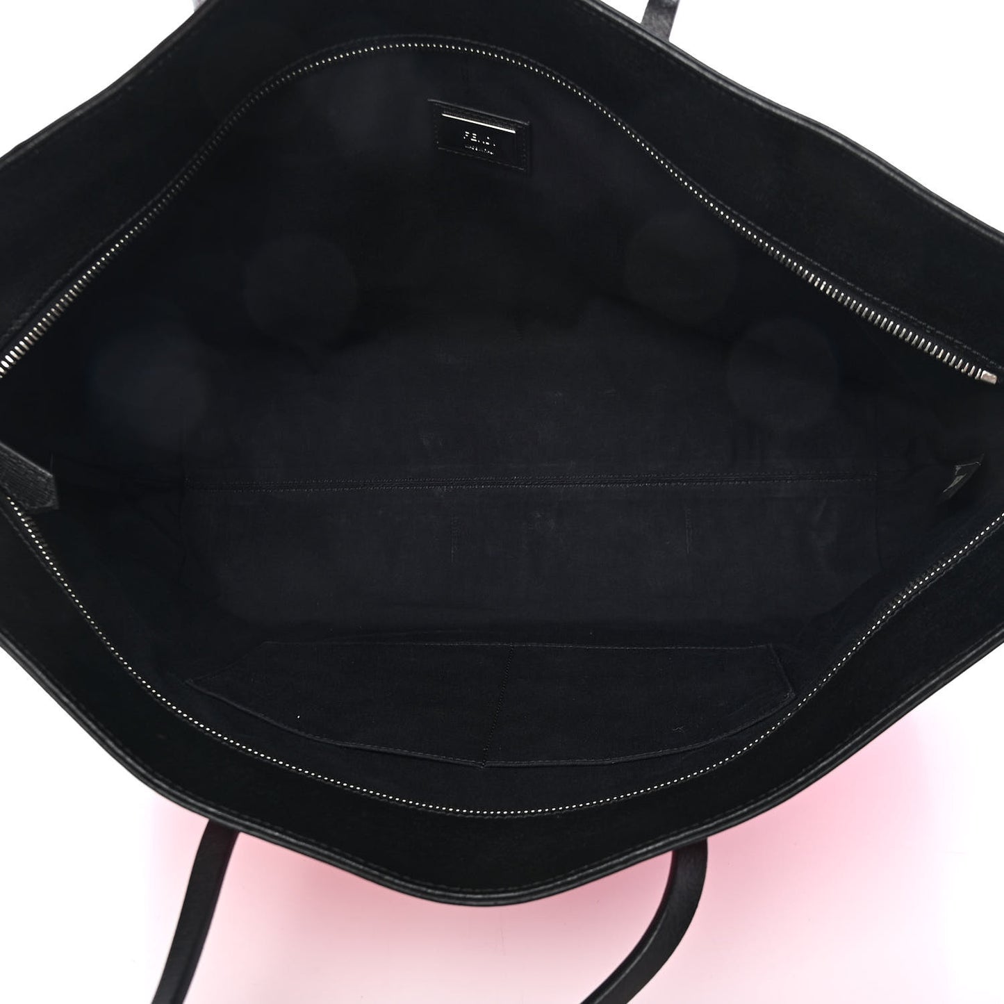 Vitello Elite Cuoio Monster Buggies Medium Roll Tote Lollypop Black