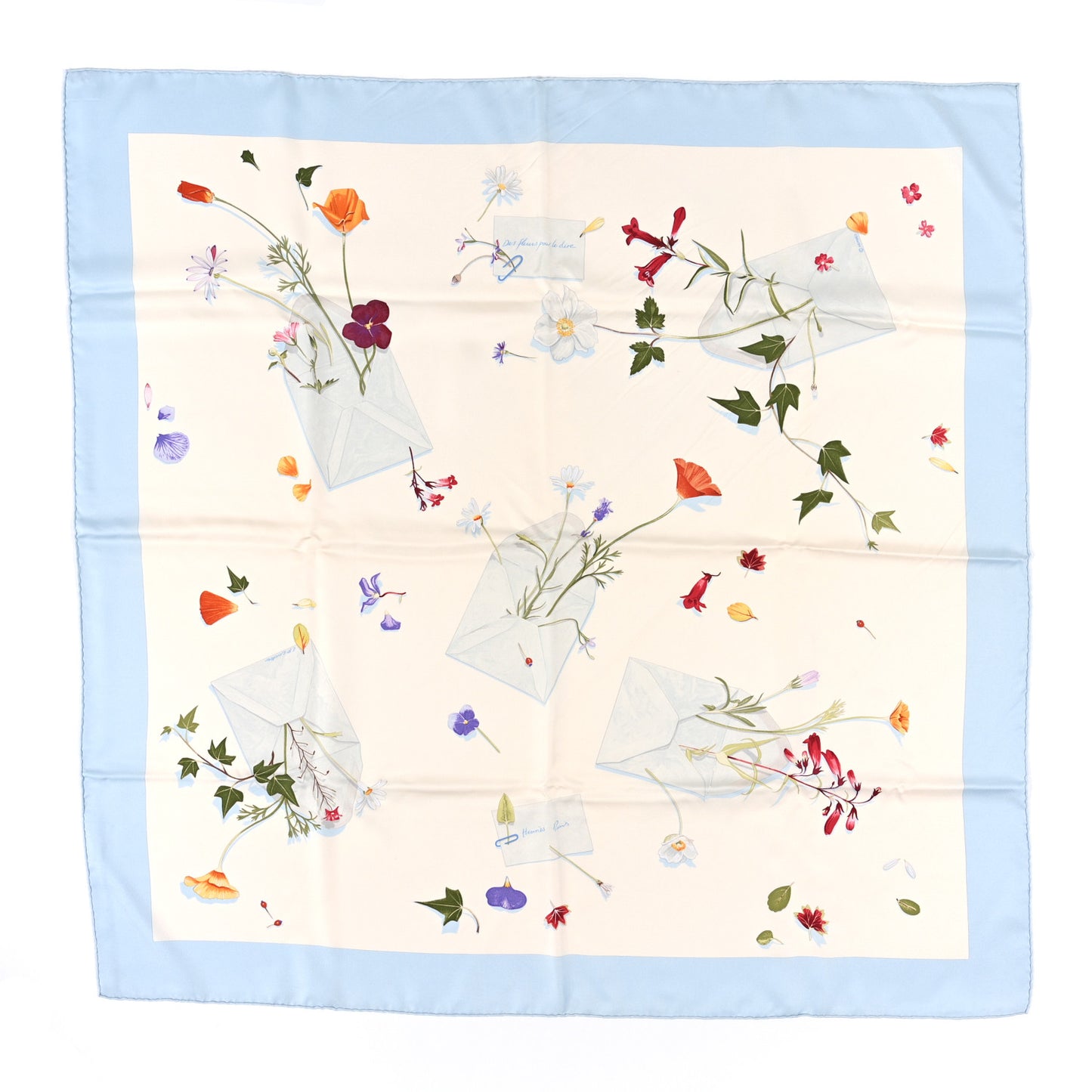 Silk Des Fleurs Pour Le Dire Scarf 90