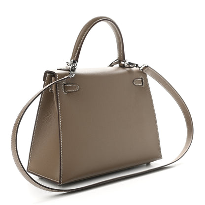 Hermes Epsom Kelly Sellier 25 Etoupe 3 of 10