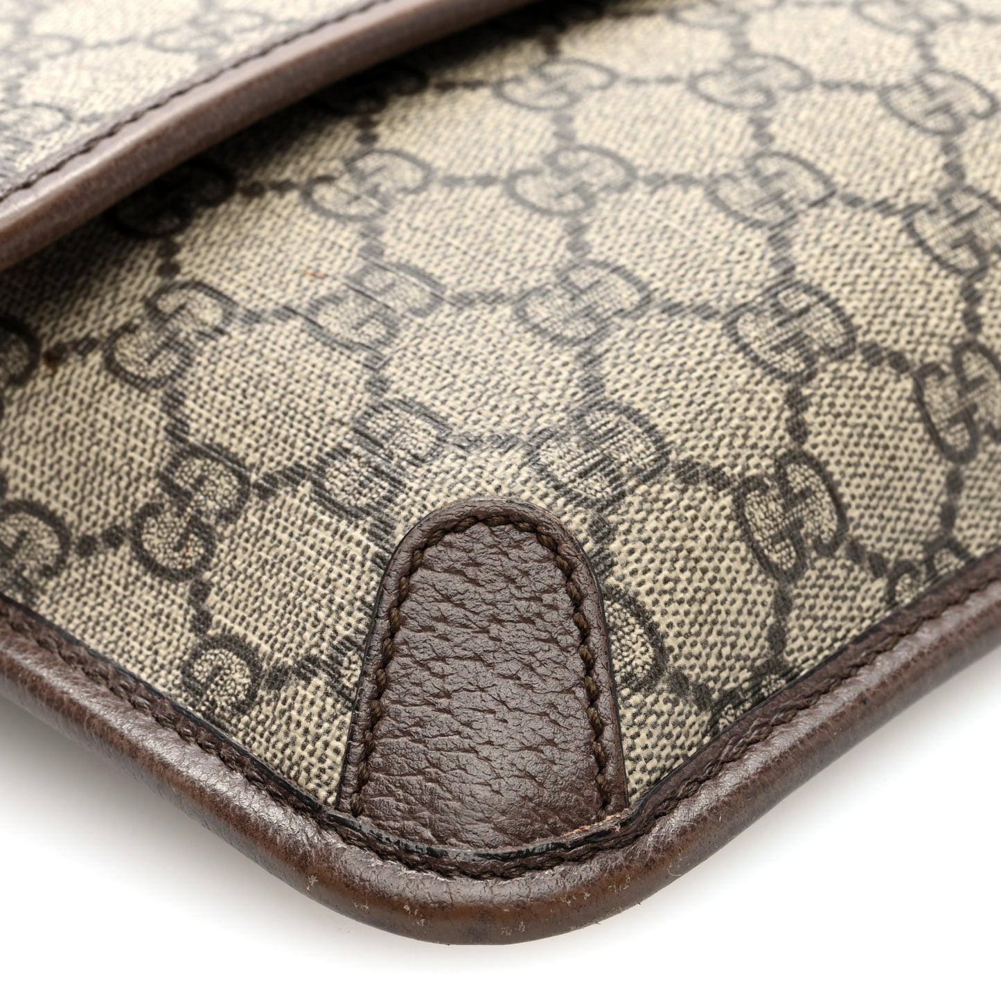 GG Supreme Monogram Neo Vintage Web Belt Bag Brown