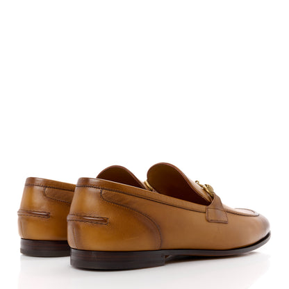 Gucci Betis Glamour Calfskin Horsebit Mens Jordaan Loafers 8.5 Cuir 4 of 10