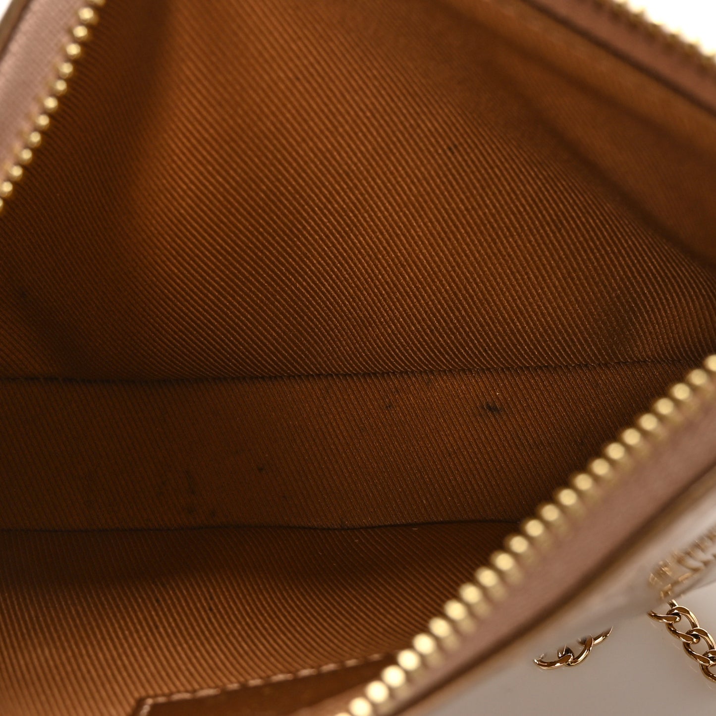 Metallic Vernis Mini Pochette Accessories Rose Gold