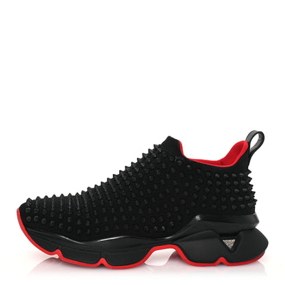 Christian Louboutin Neoprene Spike Sock Donna Flat Sneakers 39.5 Black 1 of 12
