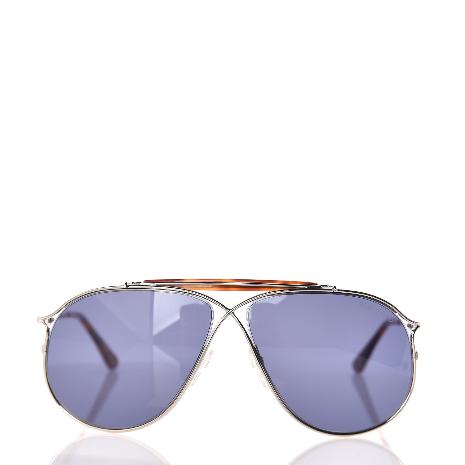 Tom Ford Magnus Aviator Sunglasses TF193 Silver Havana 2 of 7