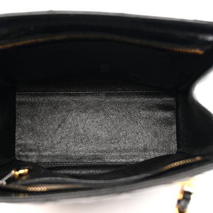 Chanel Patent Quilted CC Shoulder Bag Black 5 of 13